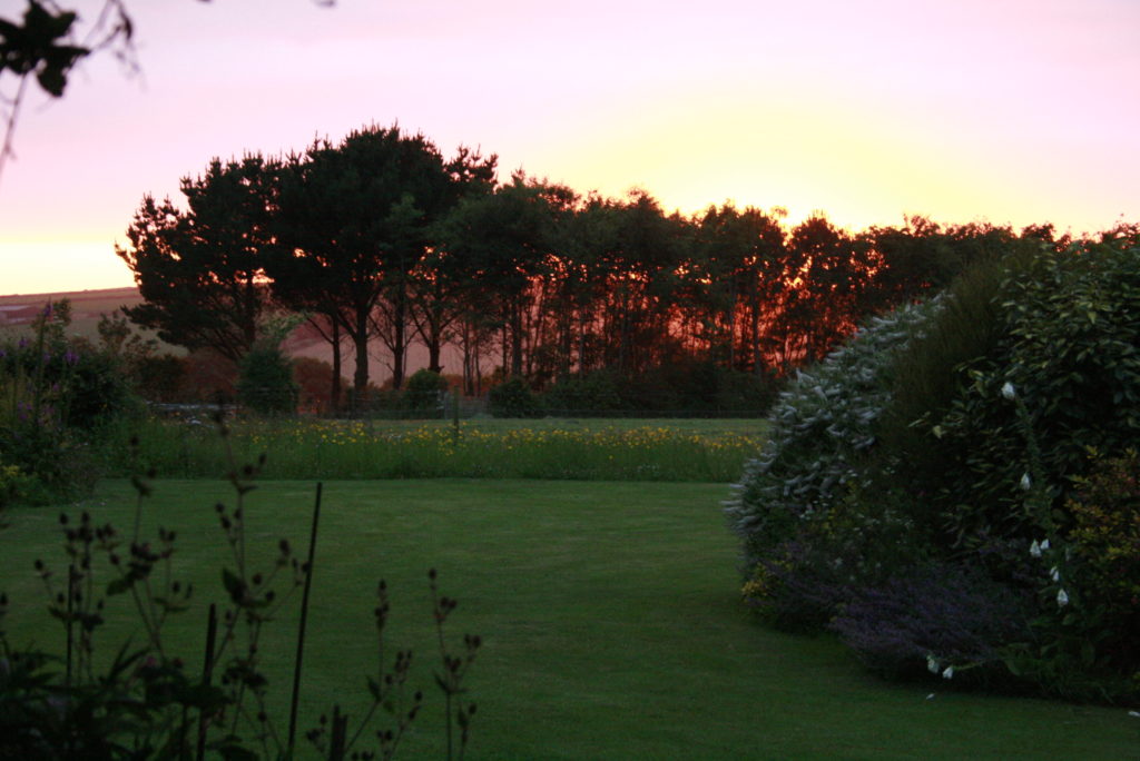 Sky colours create magic at 2 Trenance Cottages