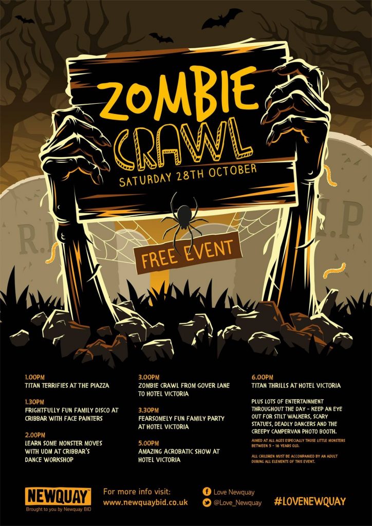 zombie crawl Newquay - 28th October 2017