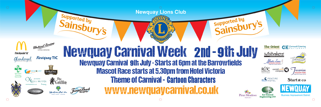 newquay carnival 2016 features a mascot race and a town centre parade