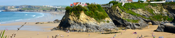 towan beach the most central beach to newquay