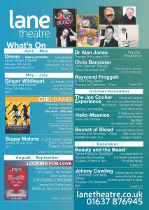 Lane Theatre - What's On in 2015