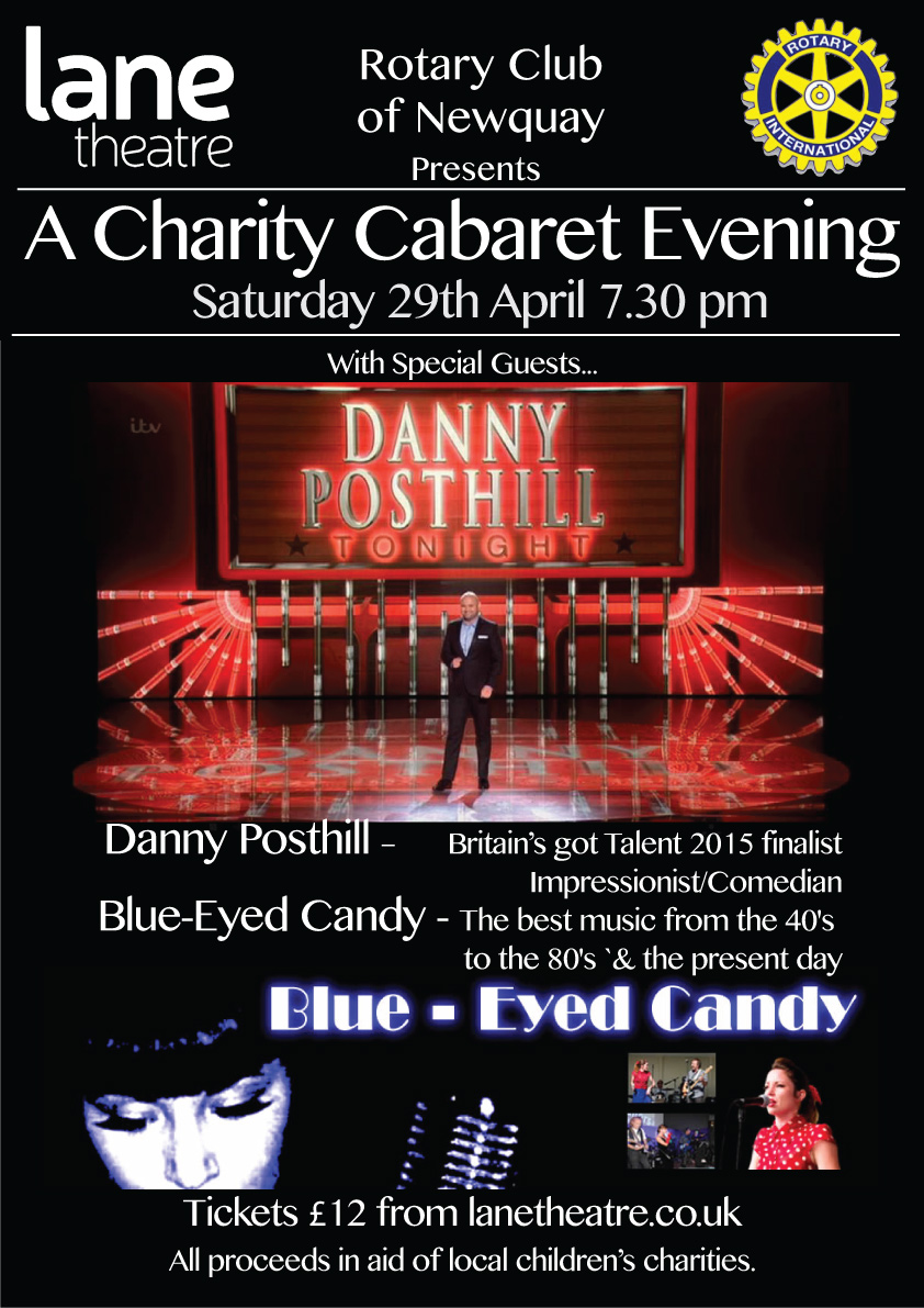 Rotary Charity Cabaret Evening Newquay - 29th April 2017 - Danny Posthill